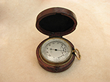 19th Century Swiss made pocket barometer and altimeter signed W Écker, Lucerne